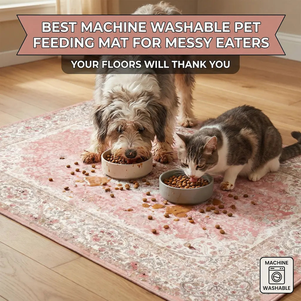 Best Machine Washable Pet Feeding Mat for Messy Eaters | WarmLoomo