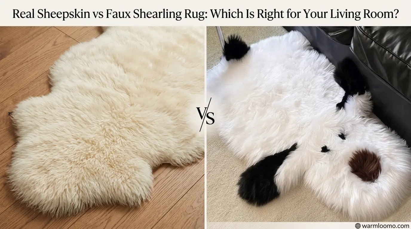 Real Sheepskin vs Faux Shearling Rug: Which Is Right for Your Living Room? 