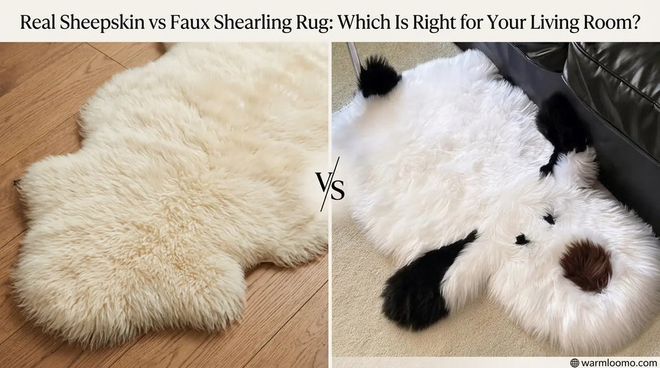 Real Sheepskin vs Faux Shearling Rug: Which Is Right for Your Living Room? 