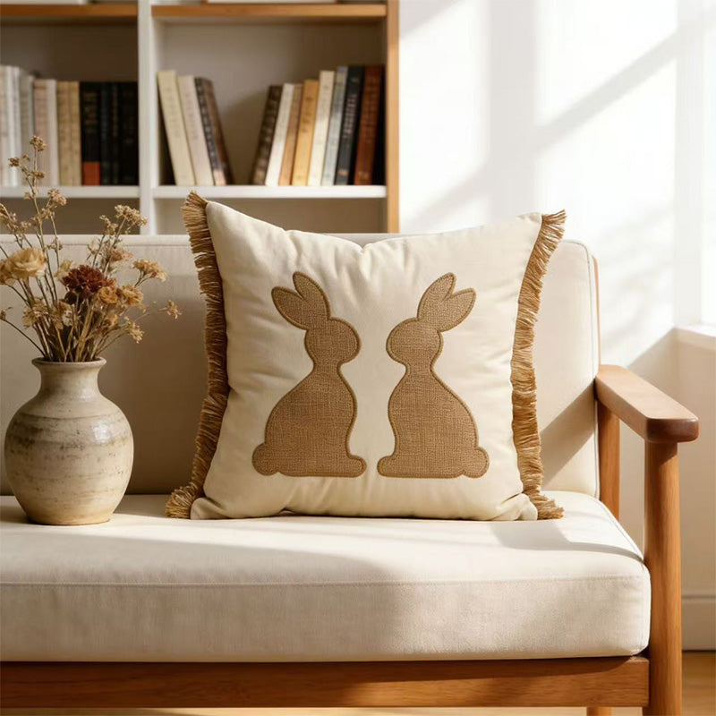 Why Embroidered Linen Bunny Pillows Are the Ultimate Spring Decor Upgrade