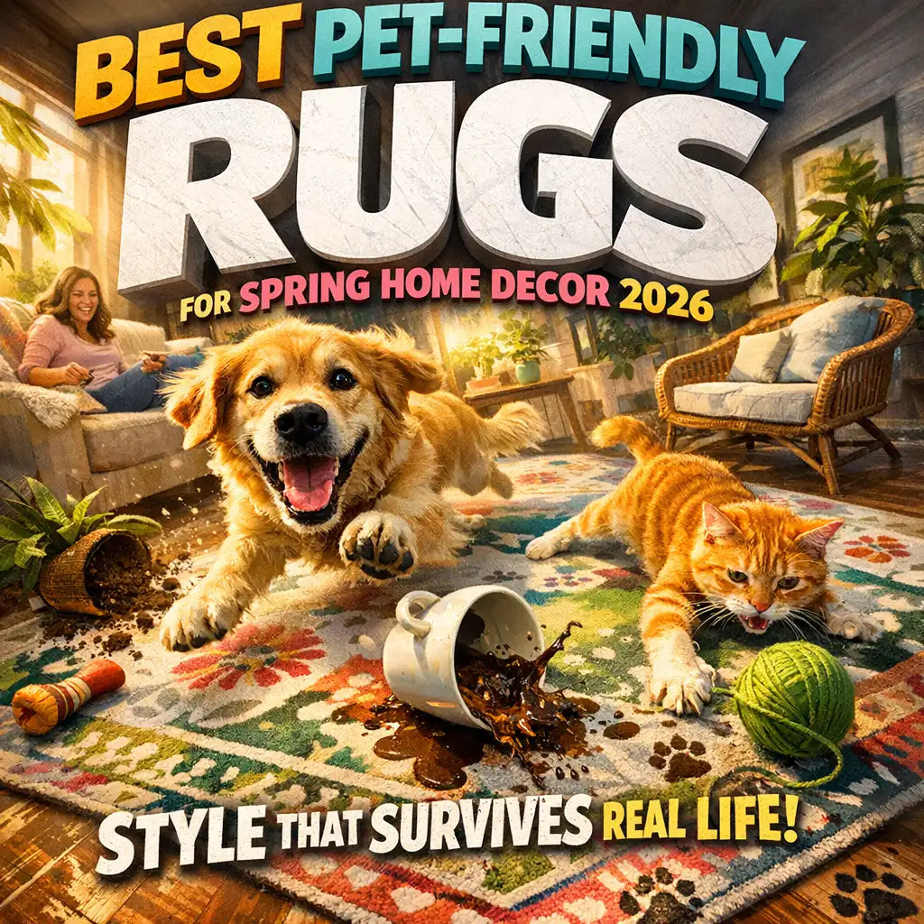 Best Pet-Friendly Rugs for Spring Home Decor 2026: Style That Survives Real Life