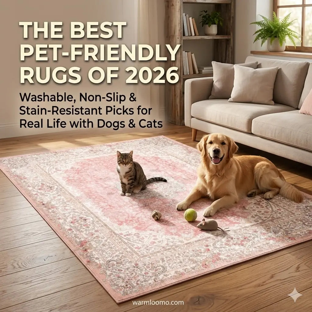 Best Pet-Friendly Rugs 2026: Washable, Non-Slip & Stain-Resistant | Warmloomo