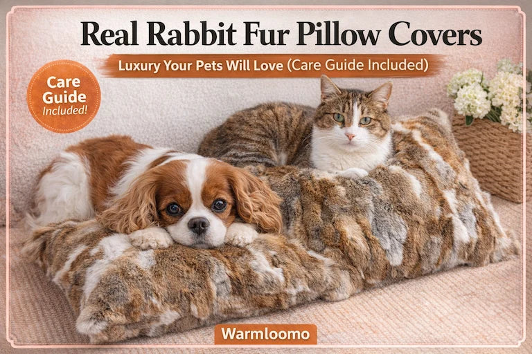 Real Rabbit Fur Pillow Covers: Luxury Your Pets Will Love (Care Guide Included) | Warmloomo