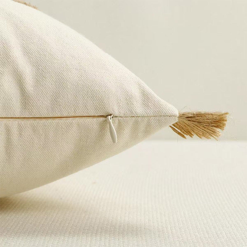 Easter Bunny Tufted Pillow Covers (Set of 3) – Embroidered Spring Throw Cushion Covers with Hidden Zipper for Sofa, Couch, Bed & Porch Decor