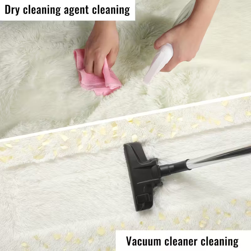 Machine-Washable Fluffy Mat｜Luxurious Texture for Modern Living Room & Home Decor