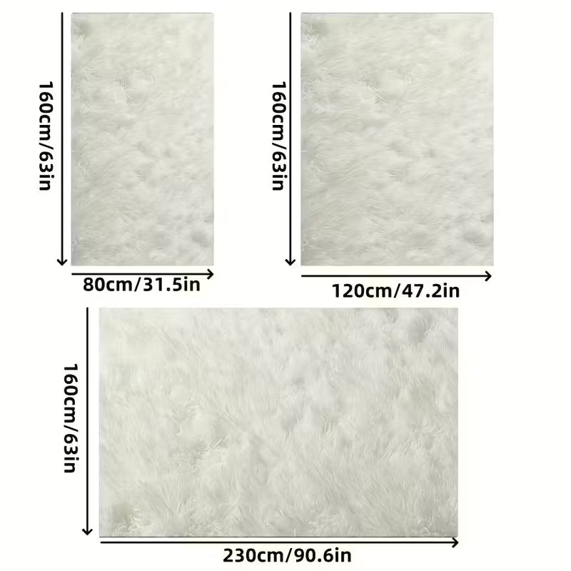 Machine-Washable Fluffy Mat｜Luxurious Texture for Modern Living Room & Home Decor