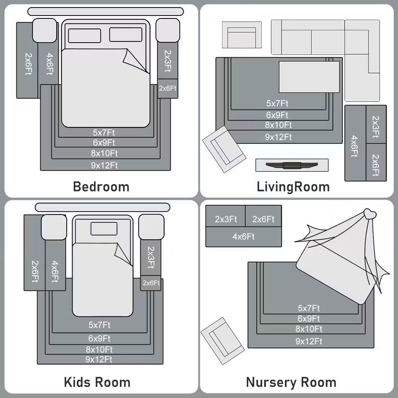 Tropical-Cozy Modern Mat｜Machine-Slip Grip – Fits Your Sofa, Bedside & Garden Oasis