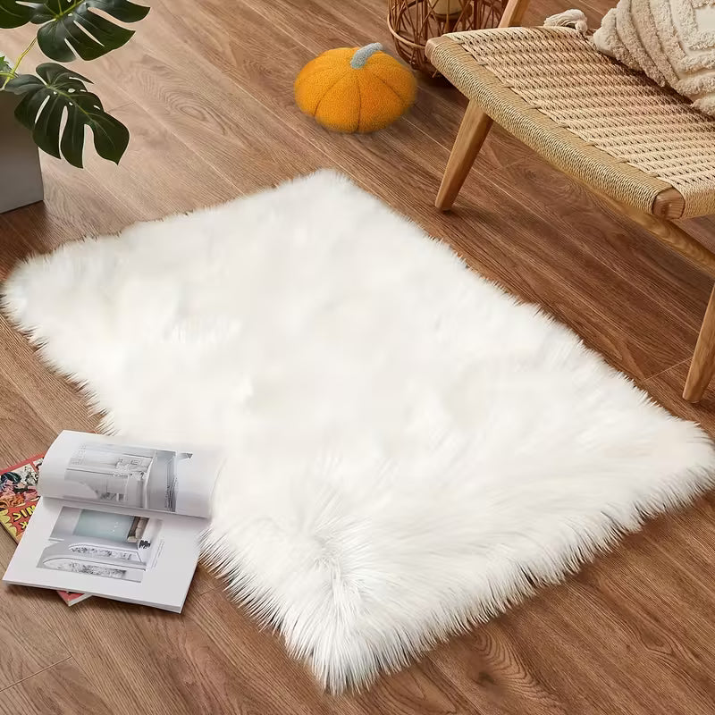 Cozy Home Decor Accent｜Soft Fleece Rug for Bedroom/Vanity/Study