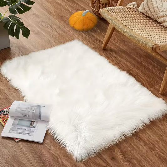 Cozy Home Decor Accent｜Soft Fleece Rug for Bedroom/Vanity/Study