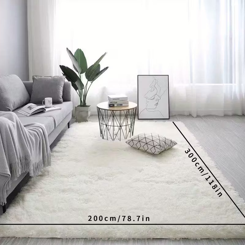 Soft Beige Floor Mat｜Cozy Living Room/Bedroom/Apartment Decor