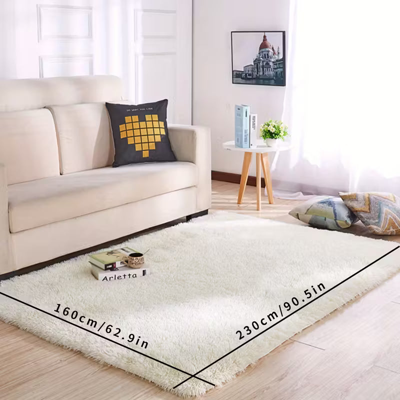 Soft Beige Floor Mat｜Cozy Living Room/Bedroom/Apartment Decor
