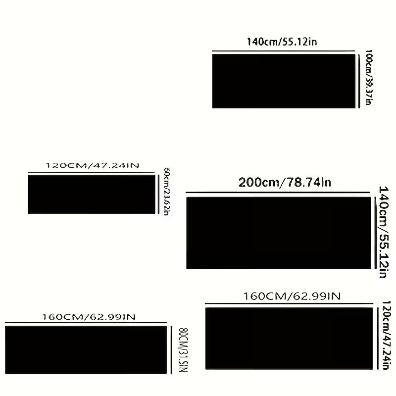 Modern Minimalist All-Season Rug｜Thick Fluffy Polyester | Pet-Friendly for LR/BR/Office