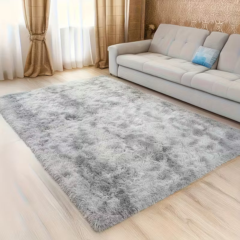 Modern Minimalist All-Season Rug｜Thick Fluffy Polyester | Pet-Friendly for LR/BR/Office