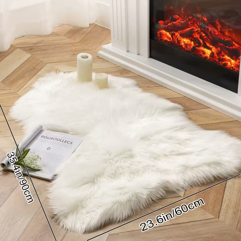 Fluffy Rug｜Shaggy Lightweight Area Mat | Machine Washable for Living Room/Bedroom/Christmas