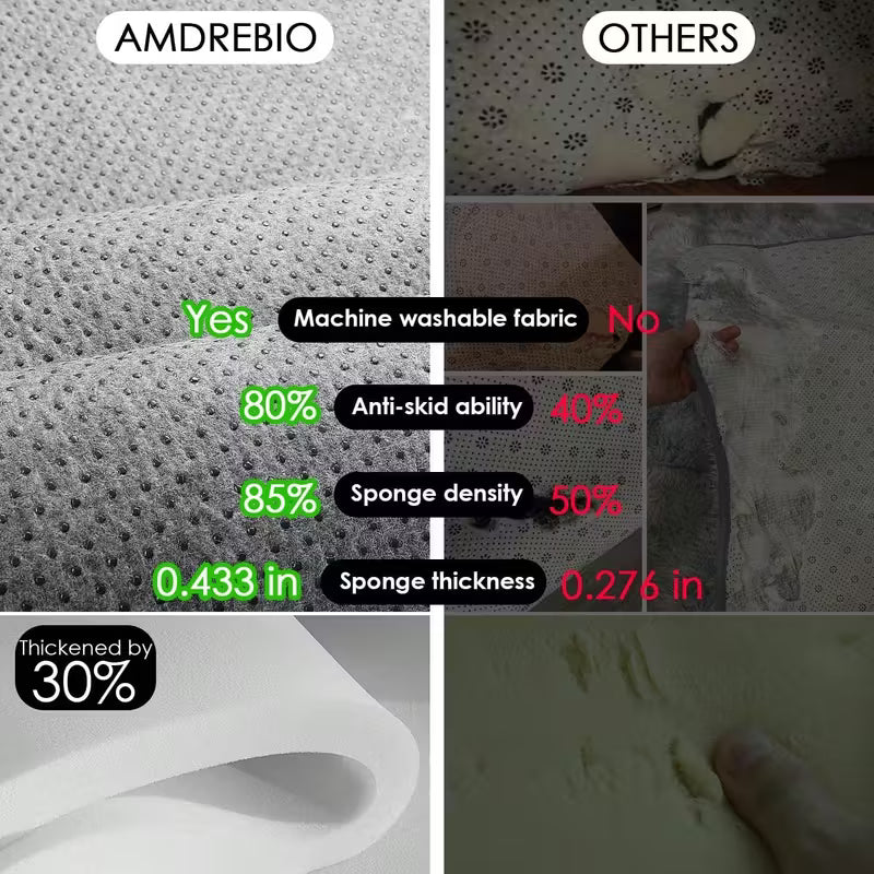 Tropical-Cozy Modern Mat｜Machine-Slip Grip – Fits Your Sofa, Bedside & Garden Oasis