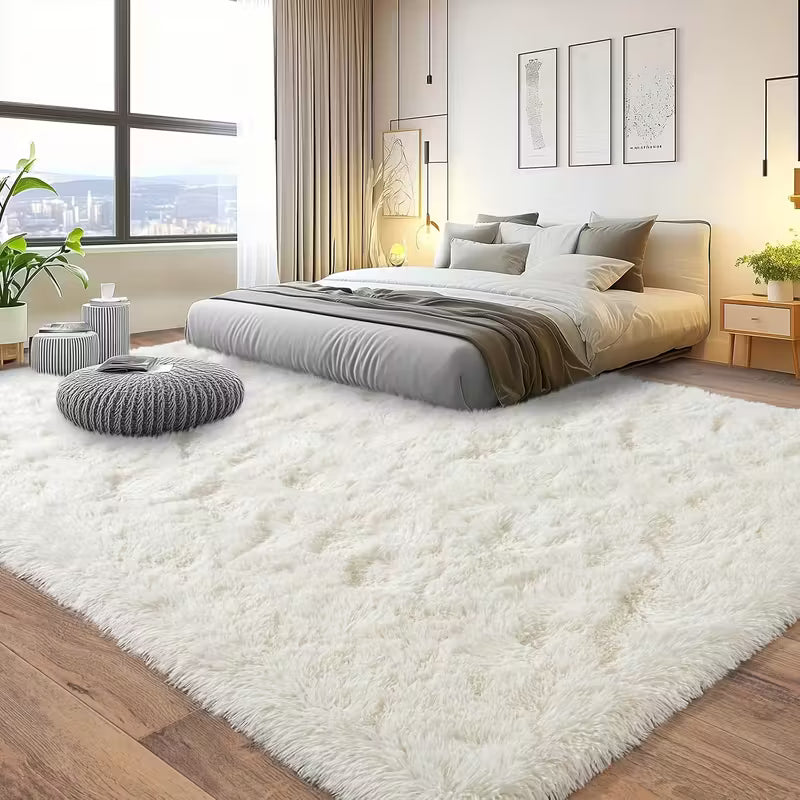 Machine-Washable Fluffy Mat｜Luxurious Texture for Modern Living Room & Home Decor