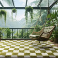 Tropical-Cozy Modern Mat｜Machine-Slip Grip – Fits Your Sofa, Bedside & Garden Oasis