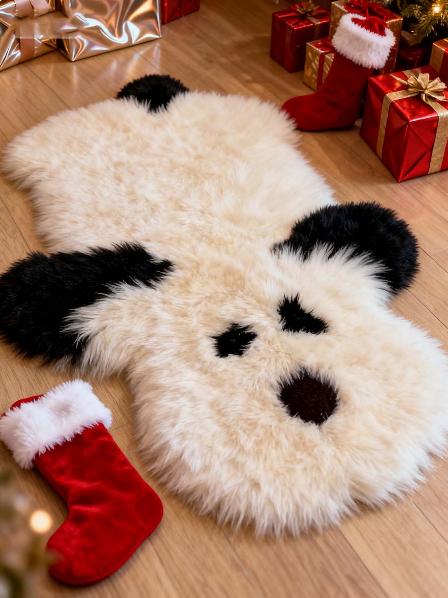 Faux Sheepskin Carpet, Dog Rug Non-Slip & Washable Mat for Living Room, Pet-Friendly Home