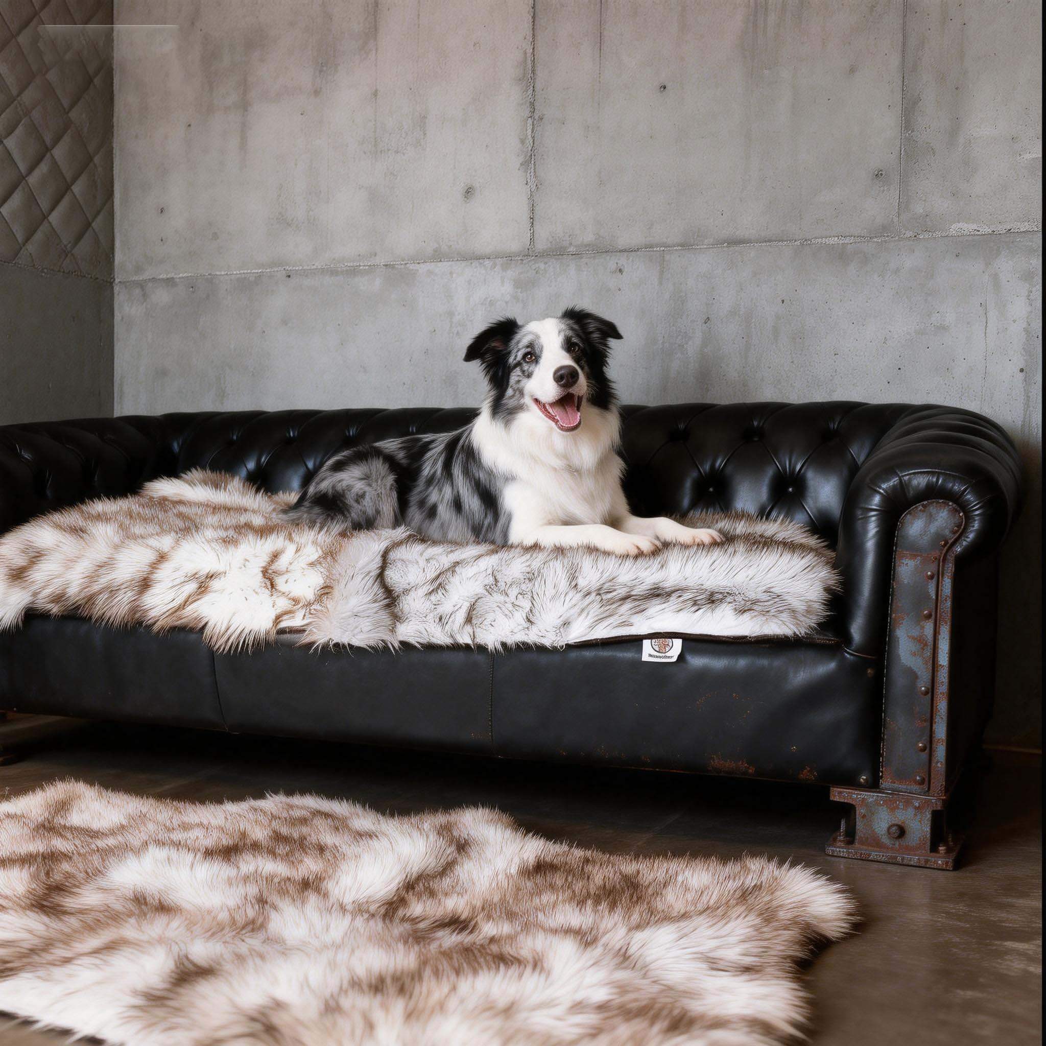 Waterproof Faux Fur Dog Blanket |Luxury Pet Throw for Couch & Bed