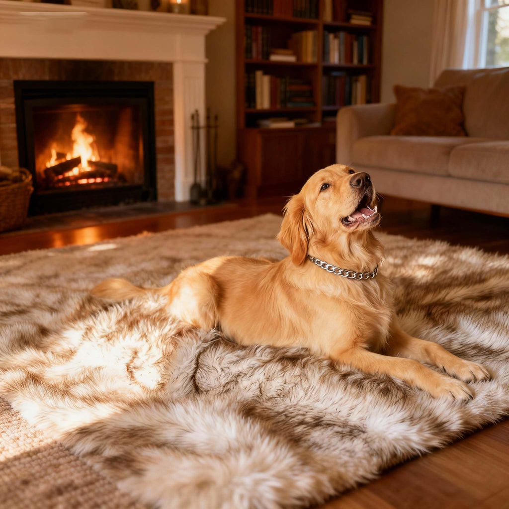 Premium Waterproof Blanket | Luxury Faux Fur Pet Throw for Couch & Bed Warmloomo™