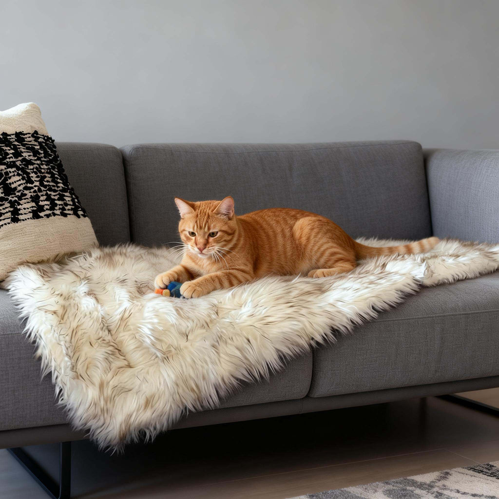 Premium Waterproof Blanket | Luxury Faux Fur Pet Throw for Couch & Bed Warmloomo™
