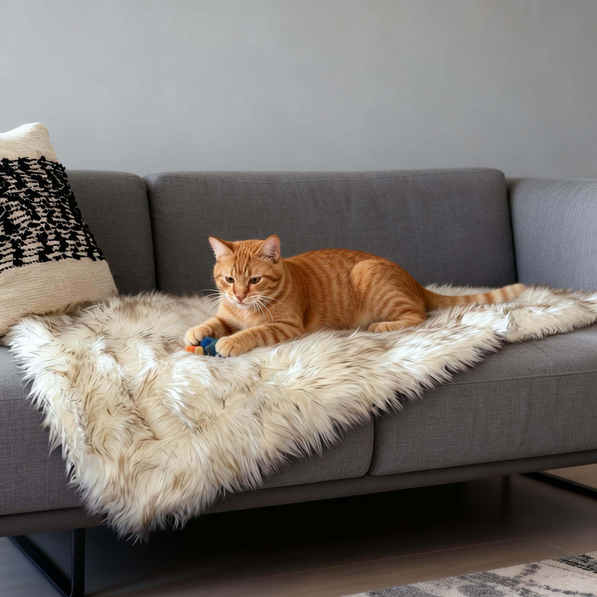 Premium Waterproof Blanket | Luxury Faux Fur Pet Throw for Couch & Bed Warmloomo™