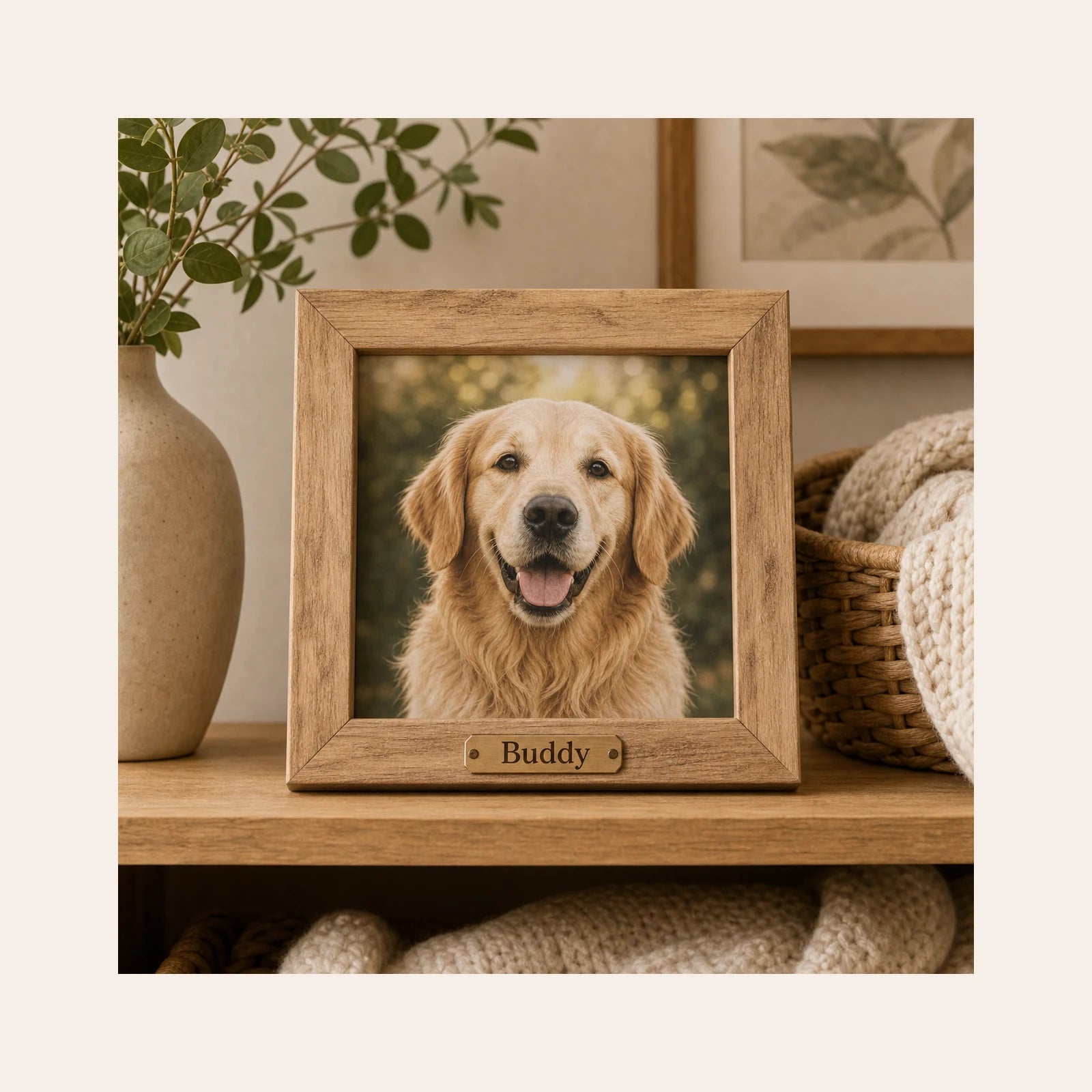 Pet Photo Wood Frame